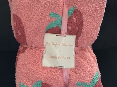 Strawberry Blanket The Styled Collection by Madi Nelson
