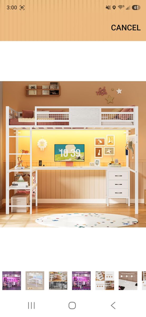 Loft twin bed