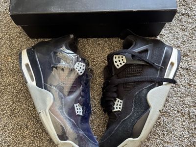 Jordan 4 black canvas