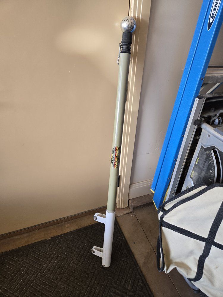 Poles and Holders 18' telescoping flag holder with ladder mount