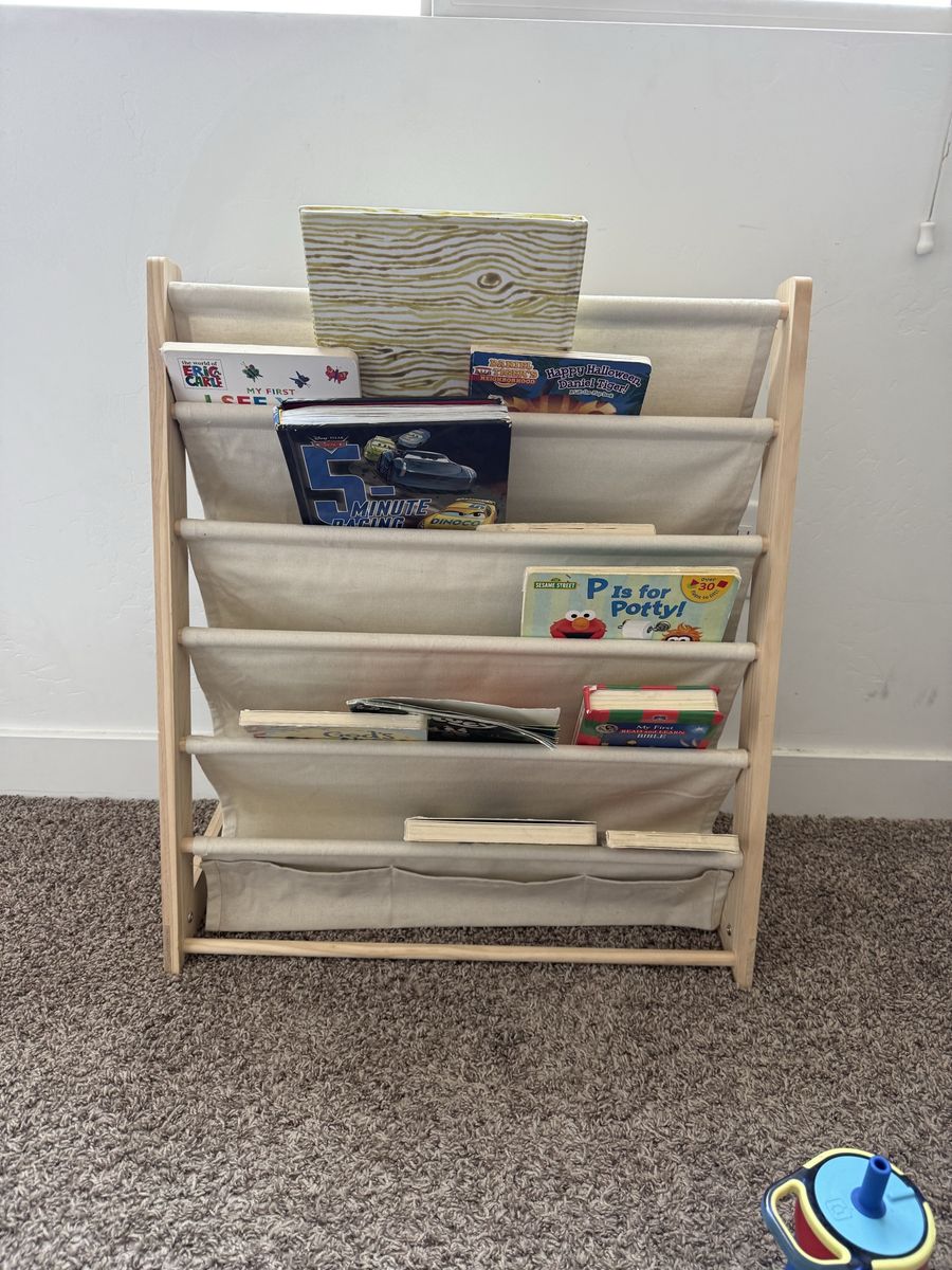 Kids' Book Sling Rack Organizer