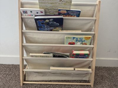 Kids' Book Sling Rack Organizer