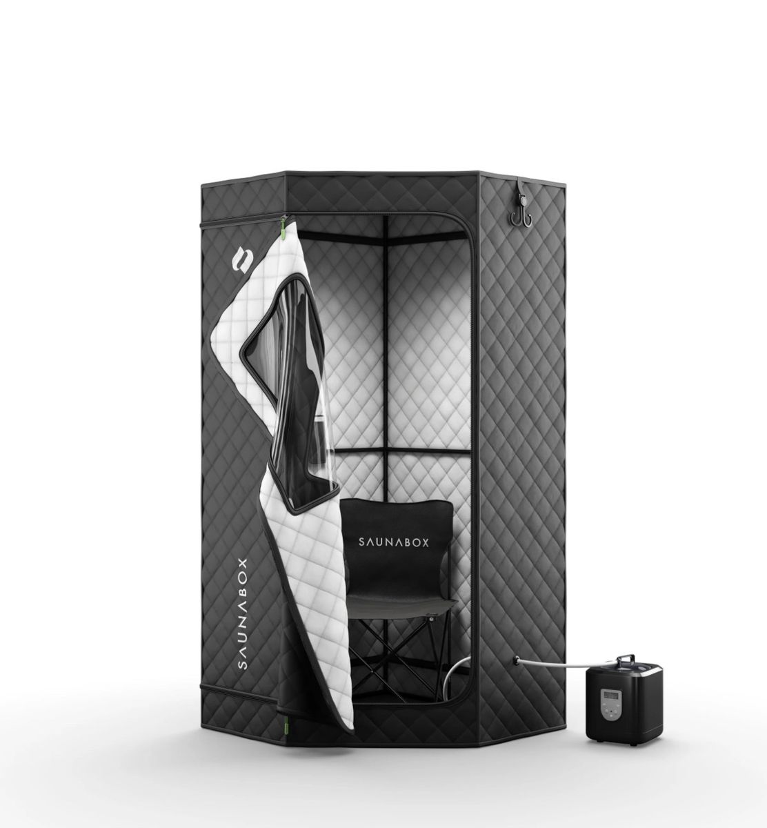 Saunabox Portable Steam Sauna with Chair & SmartSteam Pro Heating Unit