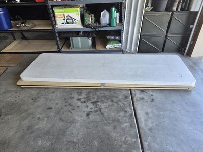 Lifetime Folding Tables - Set of 2 Plastic Utility Tables (Used)