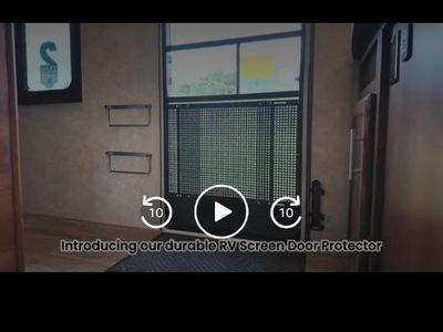 RV Screen Door Protector Aluminum Adjustable Grille Guard for Camper