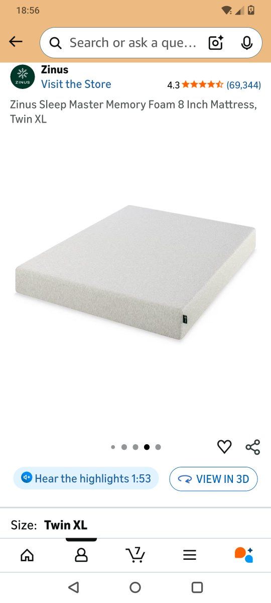 Twin XL mattress