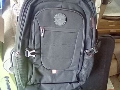 HOSS Laptop Backpack, Black