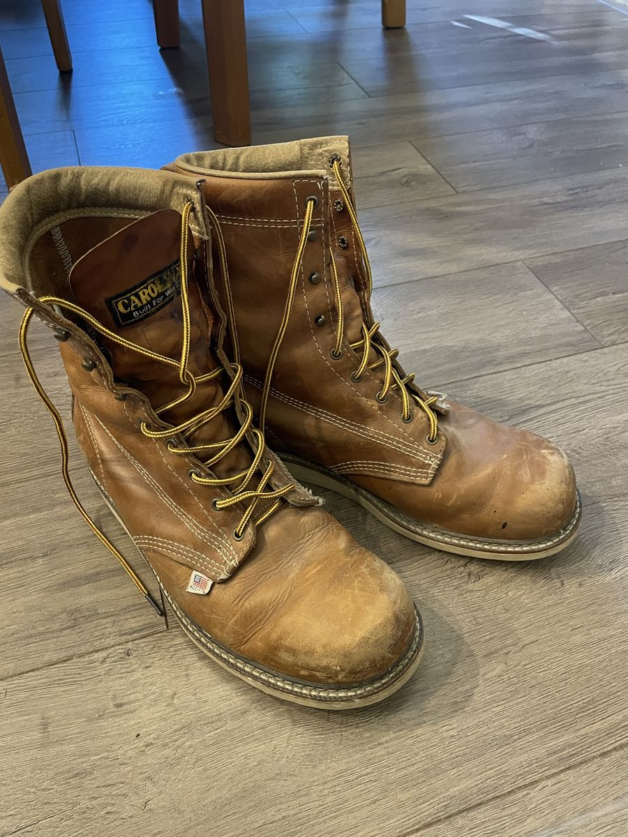 USA Made Carolina 8” Steel Toe boots 11.5 EE (Wide) Fits like a size 12