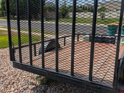 Used 2024 Utility Trailer 6 x 10 ft with Wood Deck and Expanded Metal Ramp/Gate