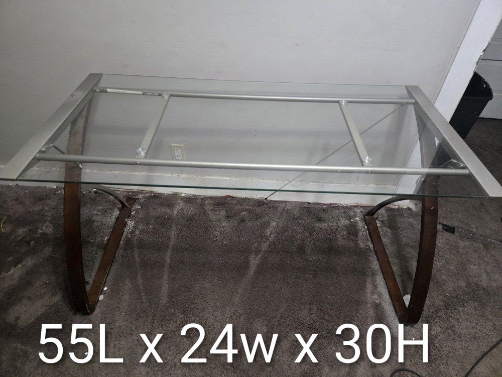 Glass desk