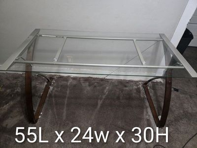 Glass desk