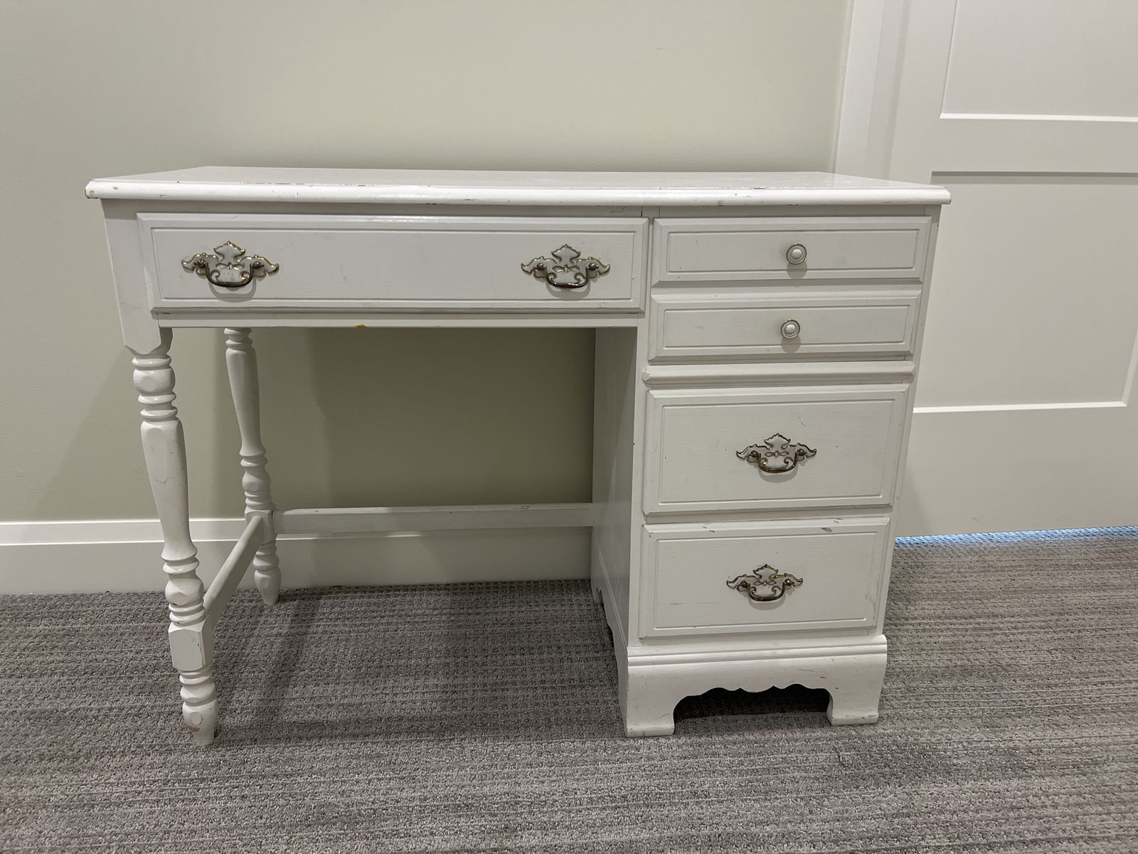 White desk