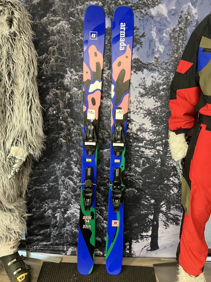 Lightly Used Armada ARW 94 164cm Skis w/ ATOMIC NR Strive 11 GW Demo Binding