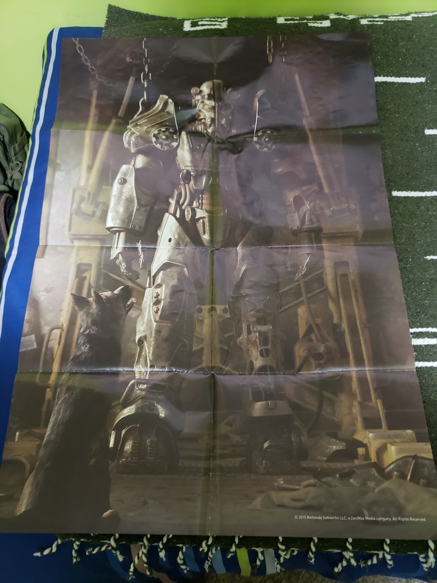 FALLOUT Rare Double Sided Poster Power Armor & Vault Boy
