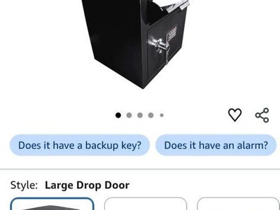 Barska Digital Depository Safe with Drop Slot - Solid Steel Lock Box