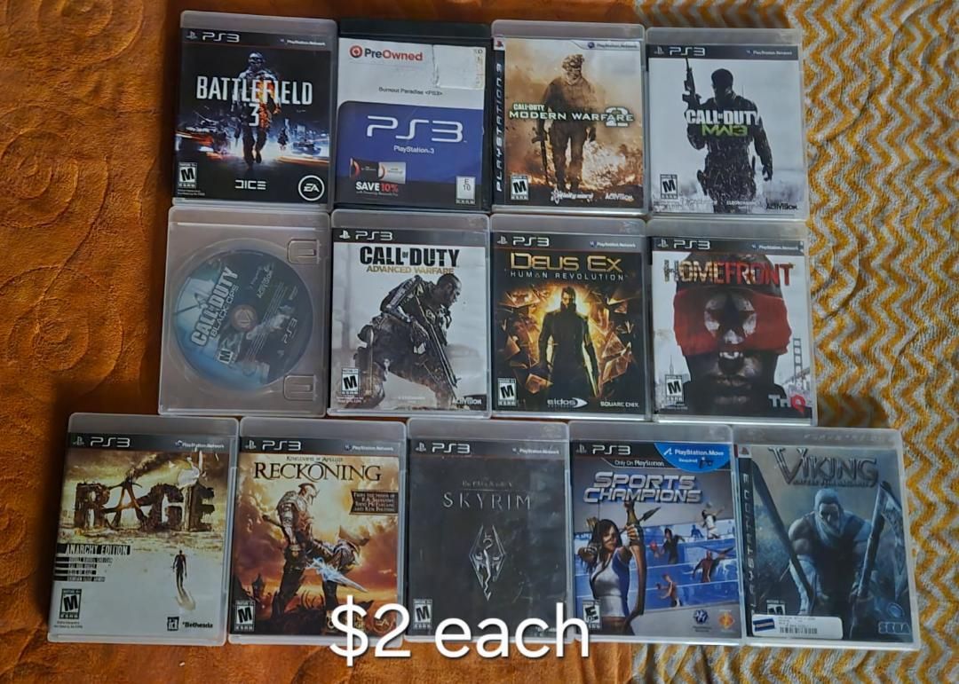 Ps3 games $2 each including Mw3! Trades considered!