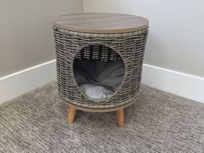 Cat Bed Whisker City® 16-in Wicker Cat Lounger