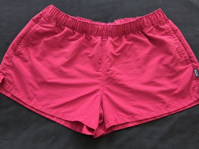 Patagonia Women's Barely Baggies Shorts Red Pink Size Large