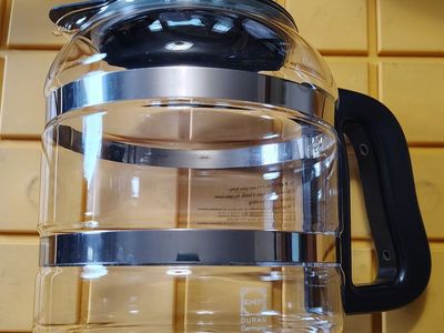 Megahome / Schott Duran Glass 4 Qt Distiller Carafe w/Handle & Lid Germany