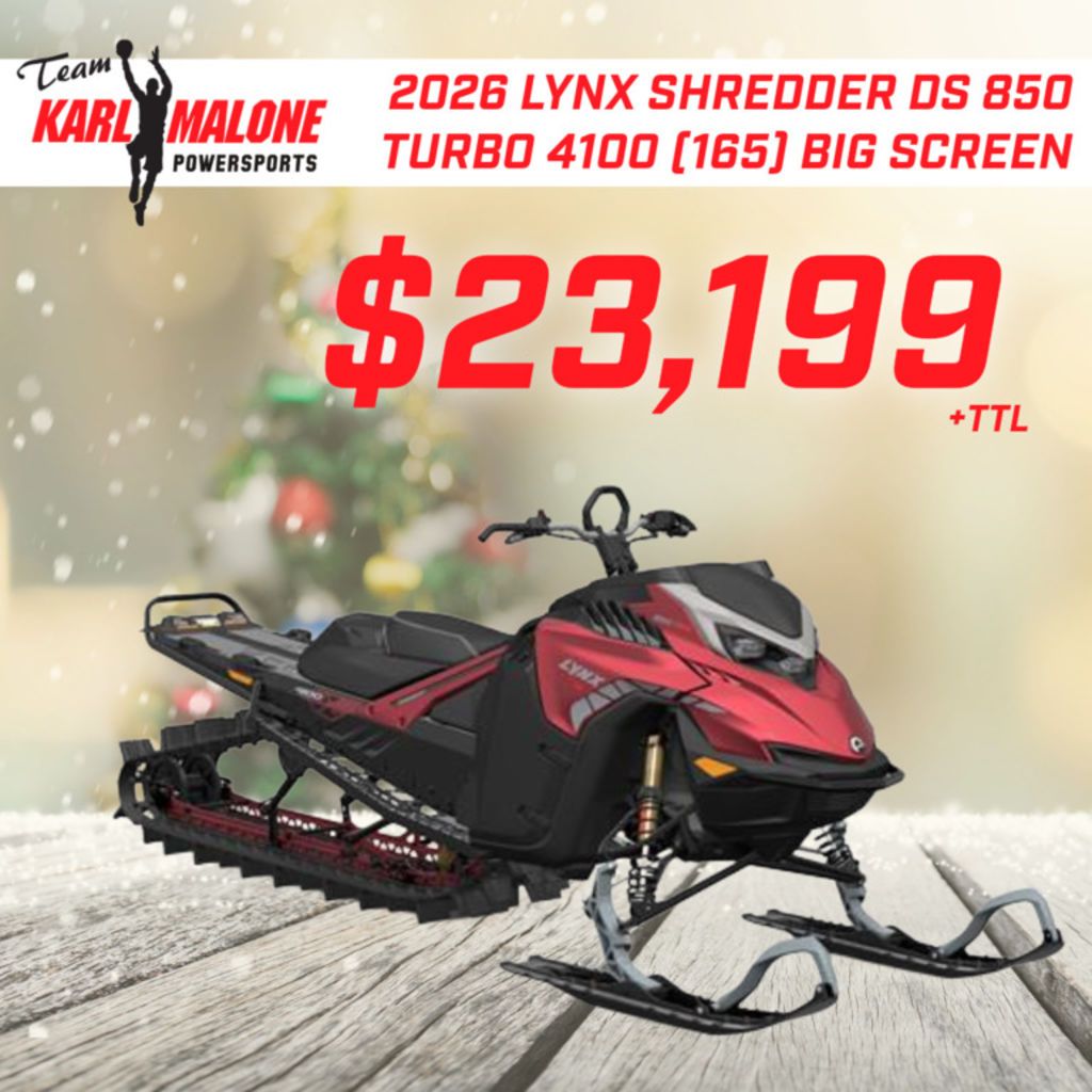 2026 Lynx SHREDDER DS 850 E-TEC Turbo R Hot Chili