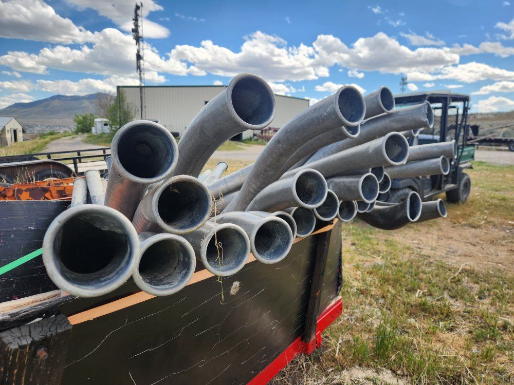 aluminum and plastic 3 inch irrigation tubes