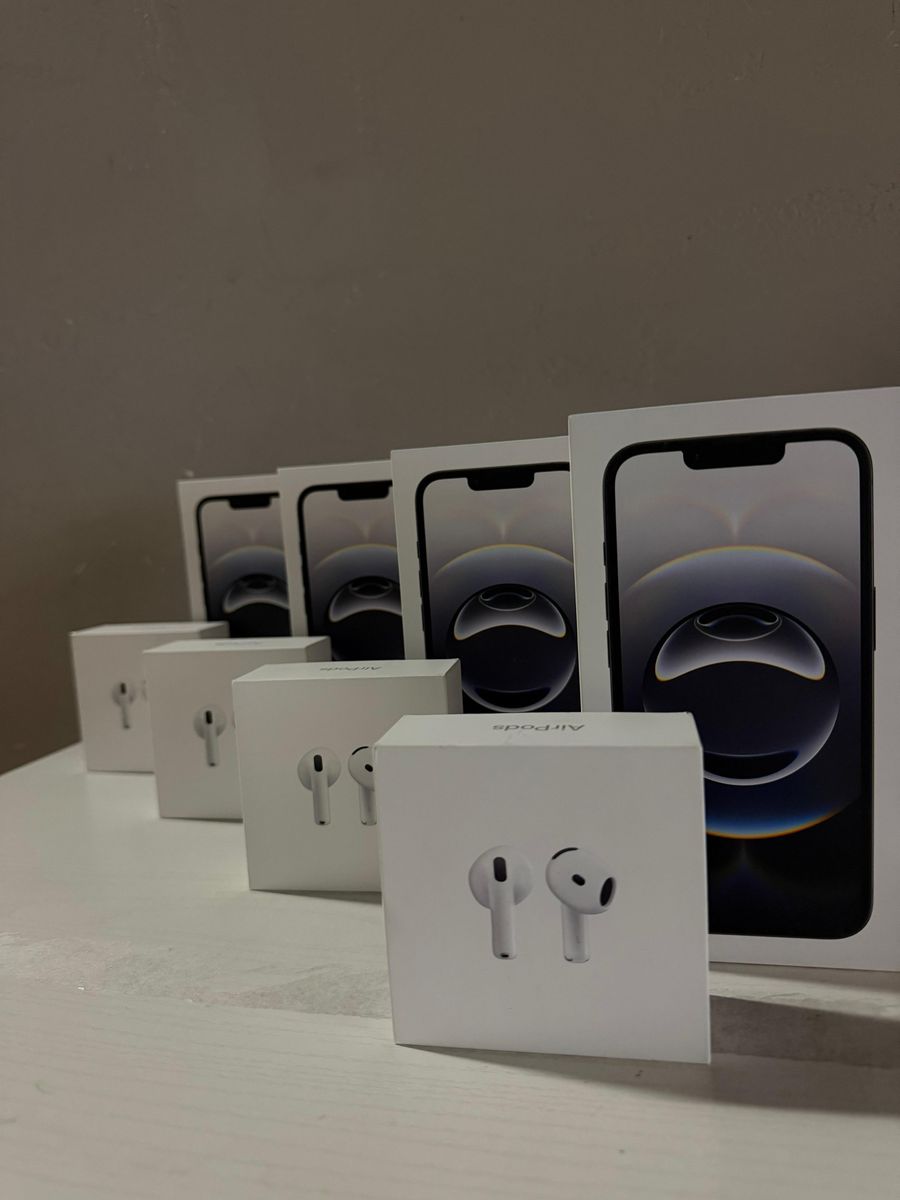 iPhones 16e + AirPods 4th Gen