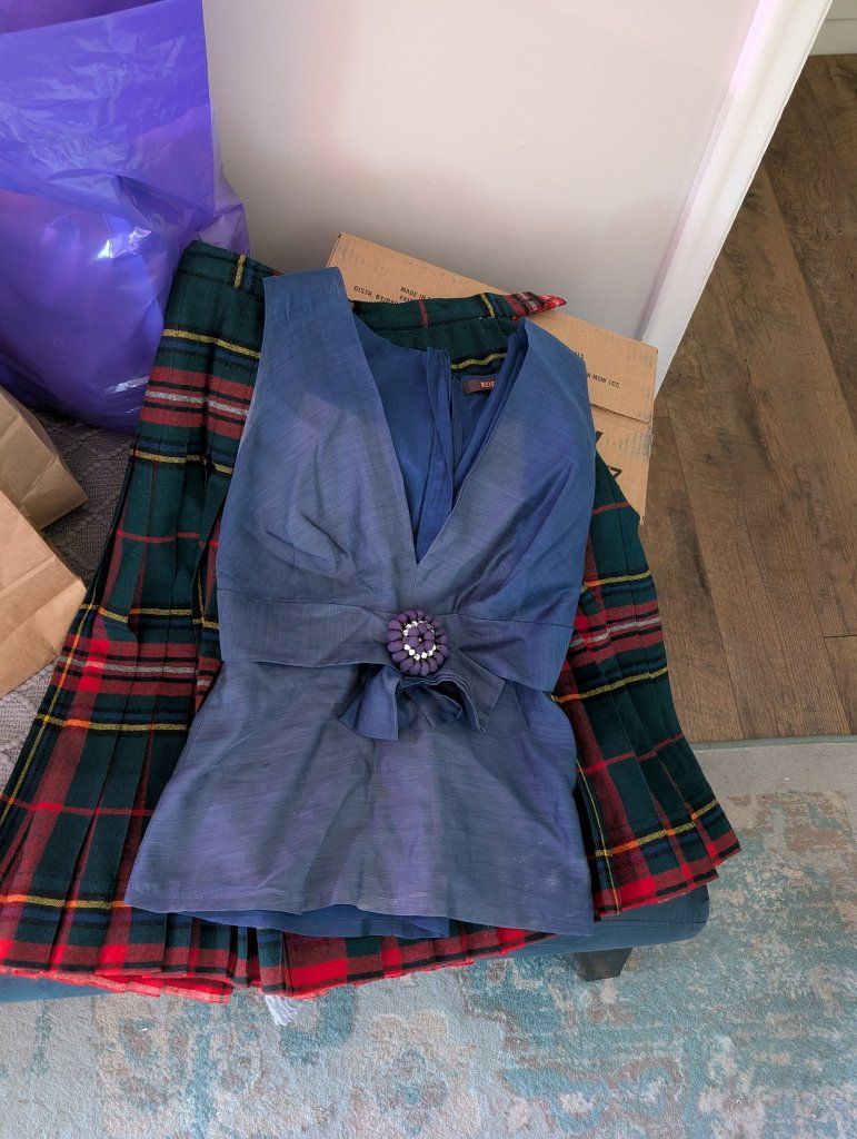 Antique Vintage Purple top 1950's era Size S