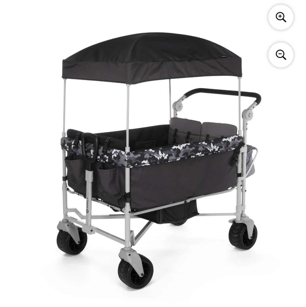 New Safety 1st Summit Sprint Quad Wagon Stroller 4 Passenger, Charcoal Camo, Toddler, Unisex