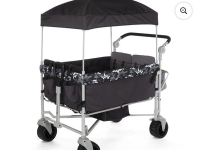 New Safety 1st Summit Sprint Quad Wagon Stroller 4 Passenger, Charcoal Camo, Toddler, Unisex