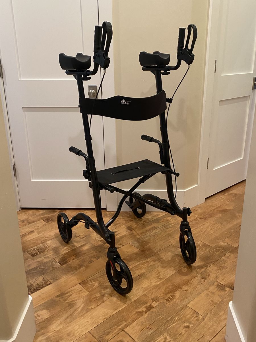 Upright Walker with Seat & Armrests