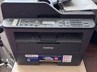 Brother Printer All‑in‑one functionality: print, scan, copy, and fax.