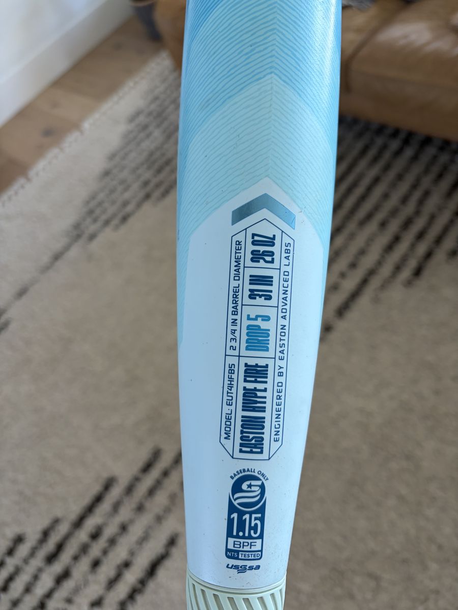 Easton Hype Arcic Fire 31 drop 5