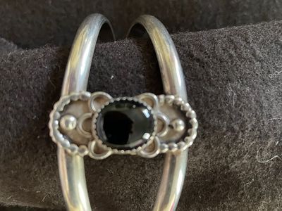 SILVER AND SEMI PRECIOUS STONE BRACELET
