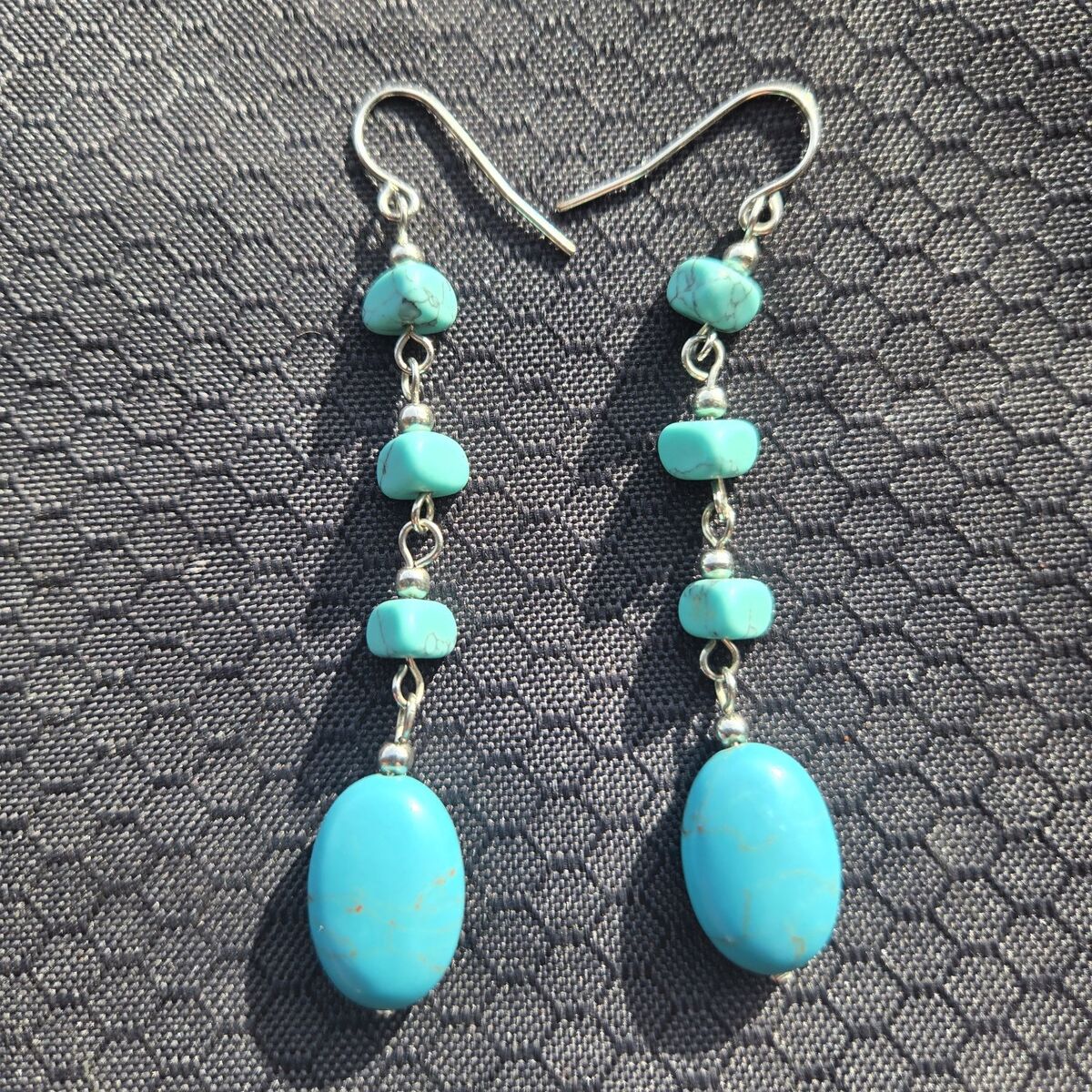turquoise teardrop earrings