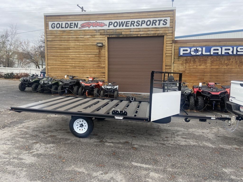 2026 Adams 11’ V front single axle snowmobile trailer