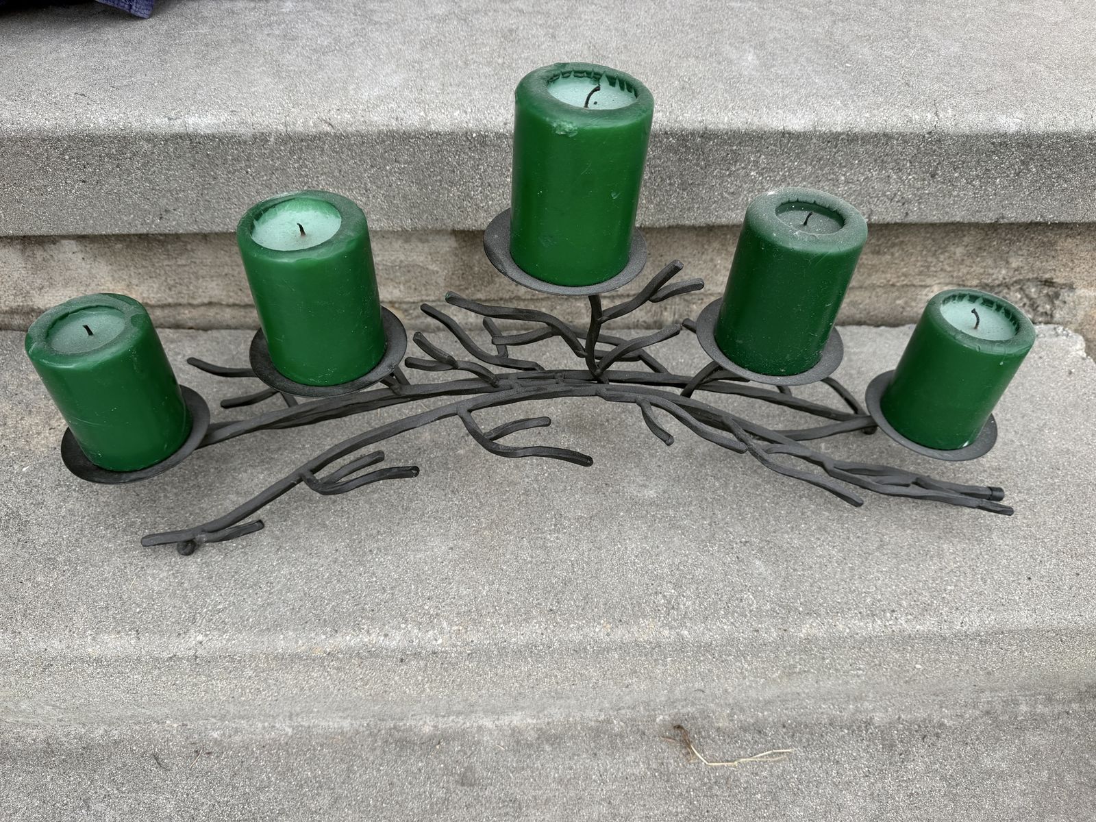 Candle holder with candles