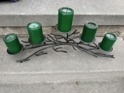 Candle holder with candles