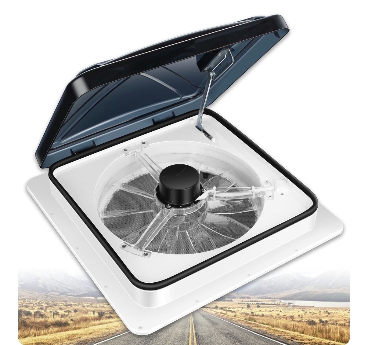 New! Starvent RV Roof Vent Fan 6-Speed-Reversible
