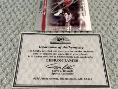 Lebron James Autograph Upper Deck Rookie Signed RC