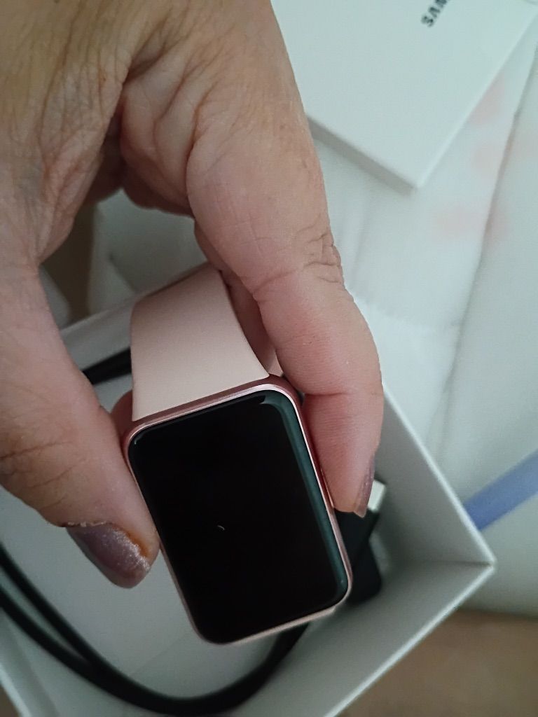 Galaxy Fit3 Pink Band Gold Watch