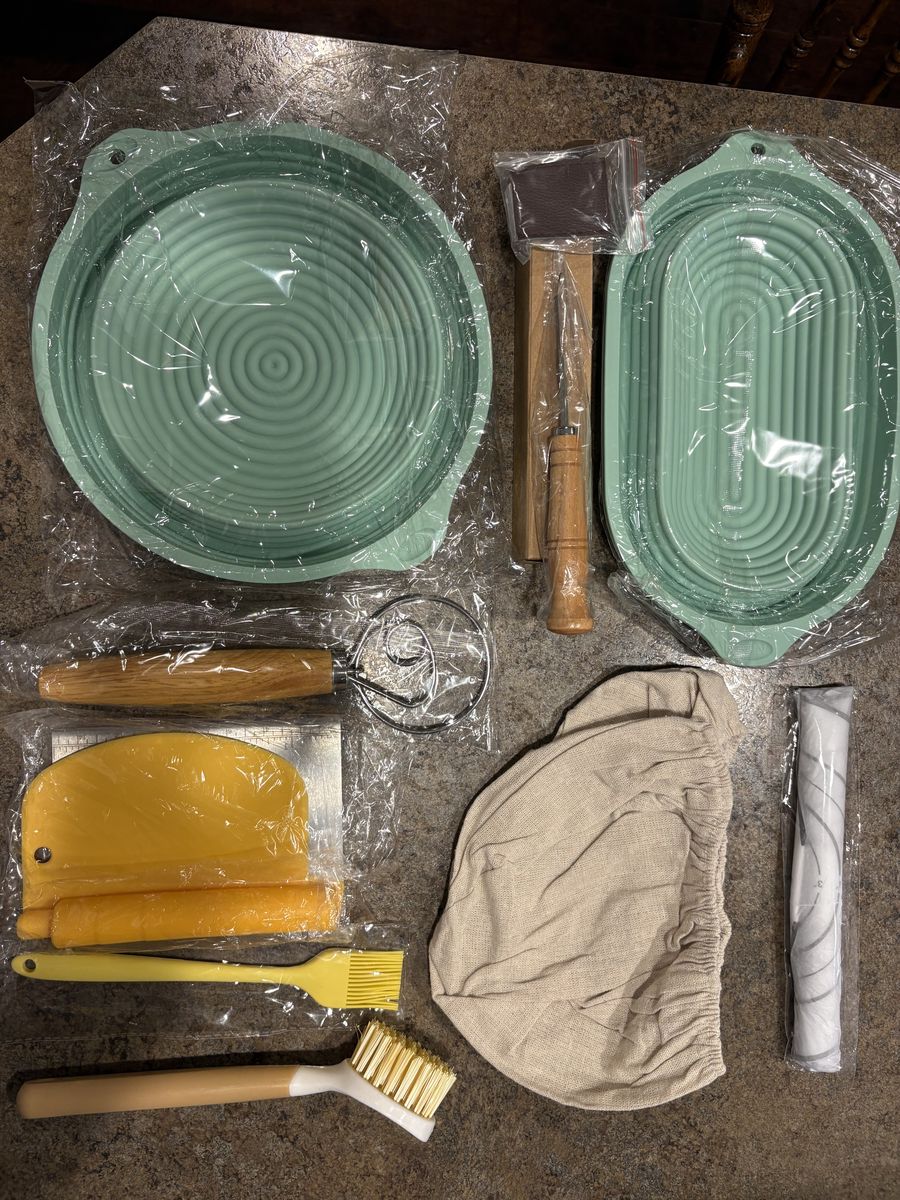 Brand New Sourdough Bread Proofing Basket Set