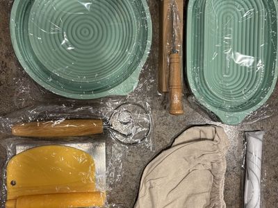 Brand New Sourdough Bread Proofing Basket Set