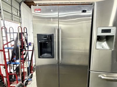 HUGE SAVINGS! GOOD GE SIDE BY SIDE FRIDGE