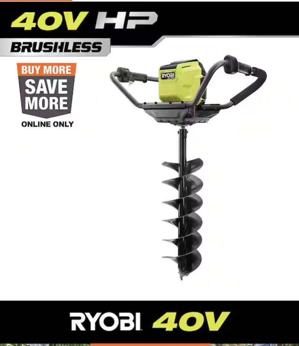 RYOBI 40V HP Brushless 8in Auger
