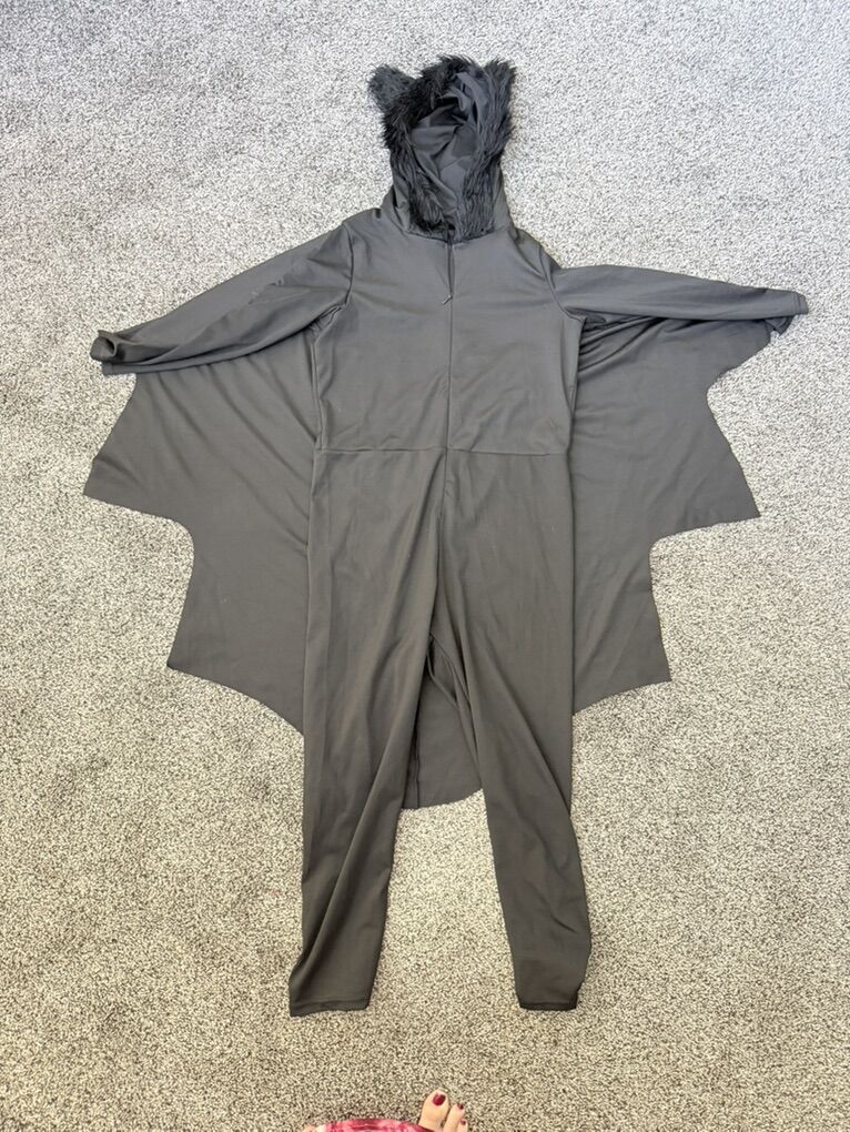 Black Bat Halloween Costume Boy Girl Size 8