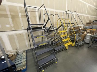 Warehouse Rolling Step Ladders