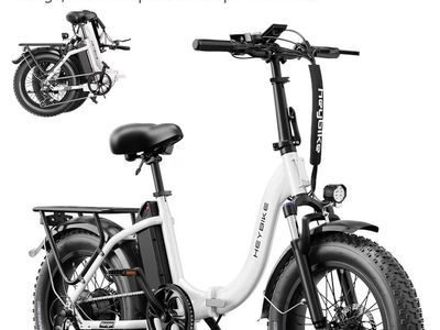 Heybike Ranger 2.0 Foldable EBike for Adults, 20"4 Fat Tire Ebike with 1400W P. Motor, 28mph 65miles