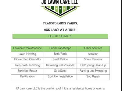 JD Lawncare LLC- Lawncare And Landscape