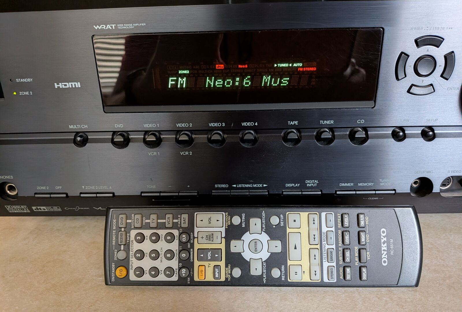 Onkyo TX-SR604 Home Theater Receiver