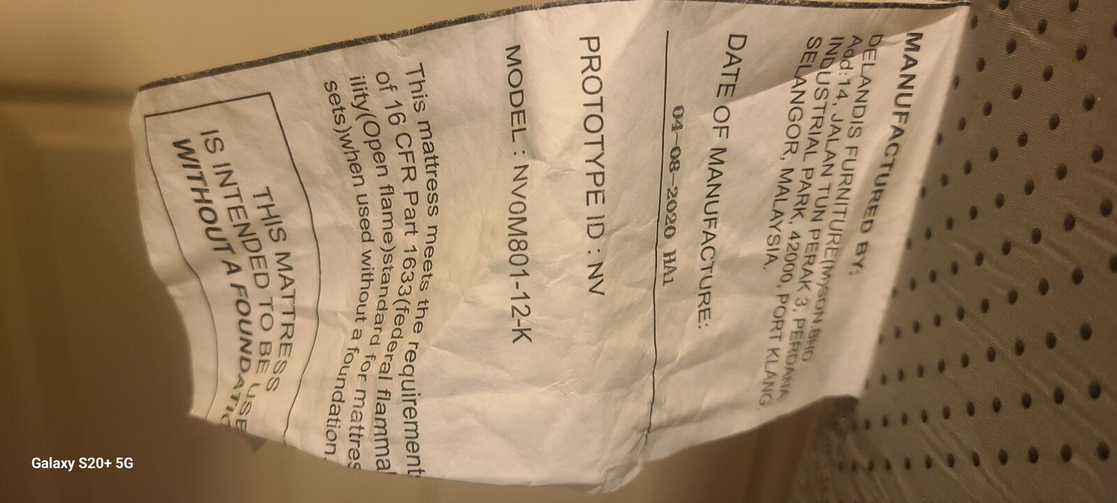 Novilla Memory Foam King size mattress